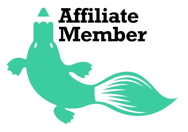 The Illustrators Australia logo is accompanied by the bold text 'Affiliate Member' on white background.